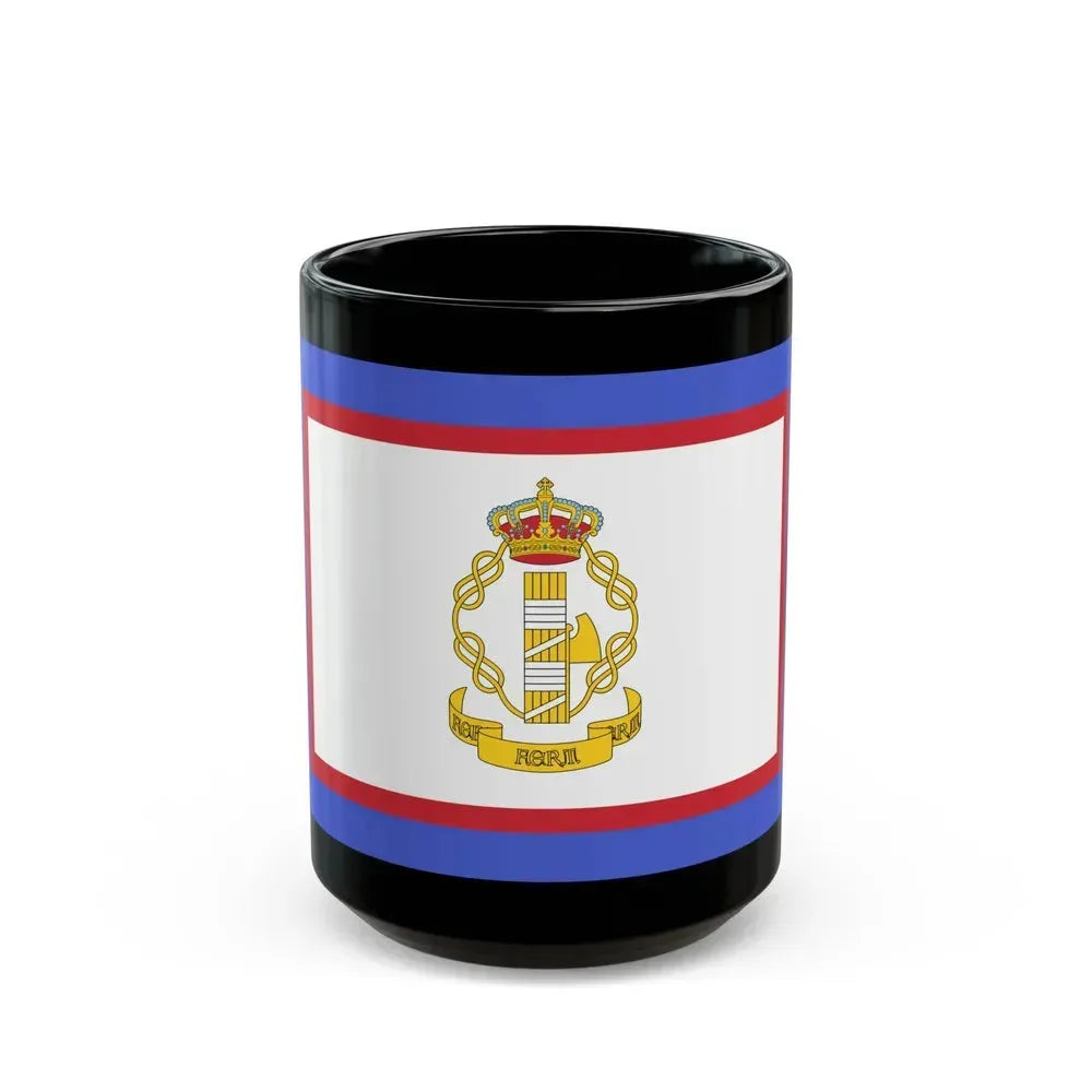 Flag of luogotenente generale in Albania of the Kingdom of Italy - Black Coffee Mug 15oz - Go Mug Yourself