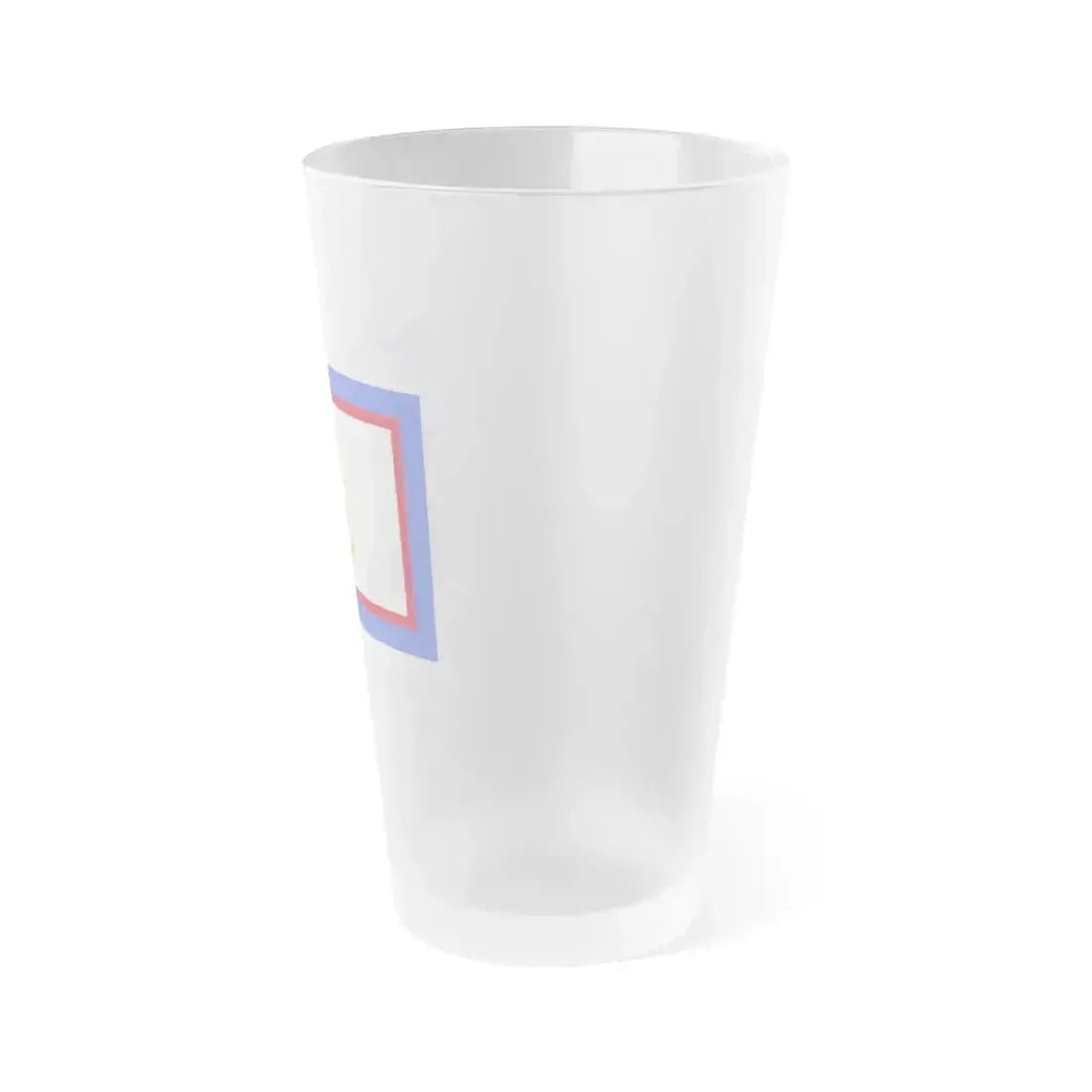 Flag of luogotenente generale in Albania of the Kingdom of Italy - Frosted Pint Glass 16oz - Go Mug Yourself