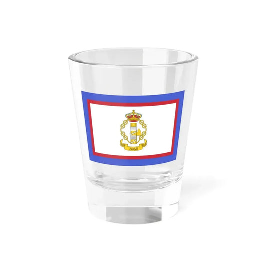 Flag of luogotenente generale in Albania of the Kingdom of Italy - Shot Glass 1.5oz 1.5oz - Go Mug Yourself