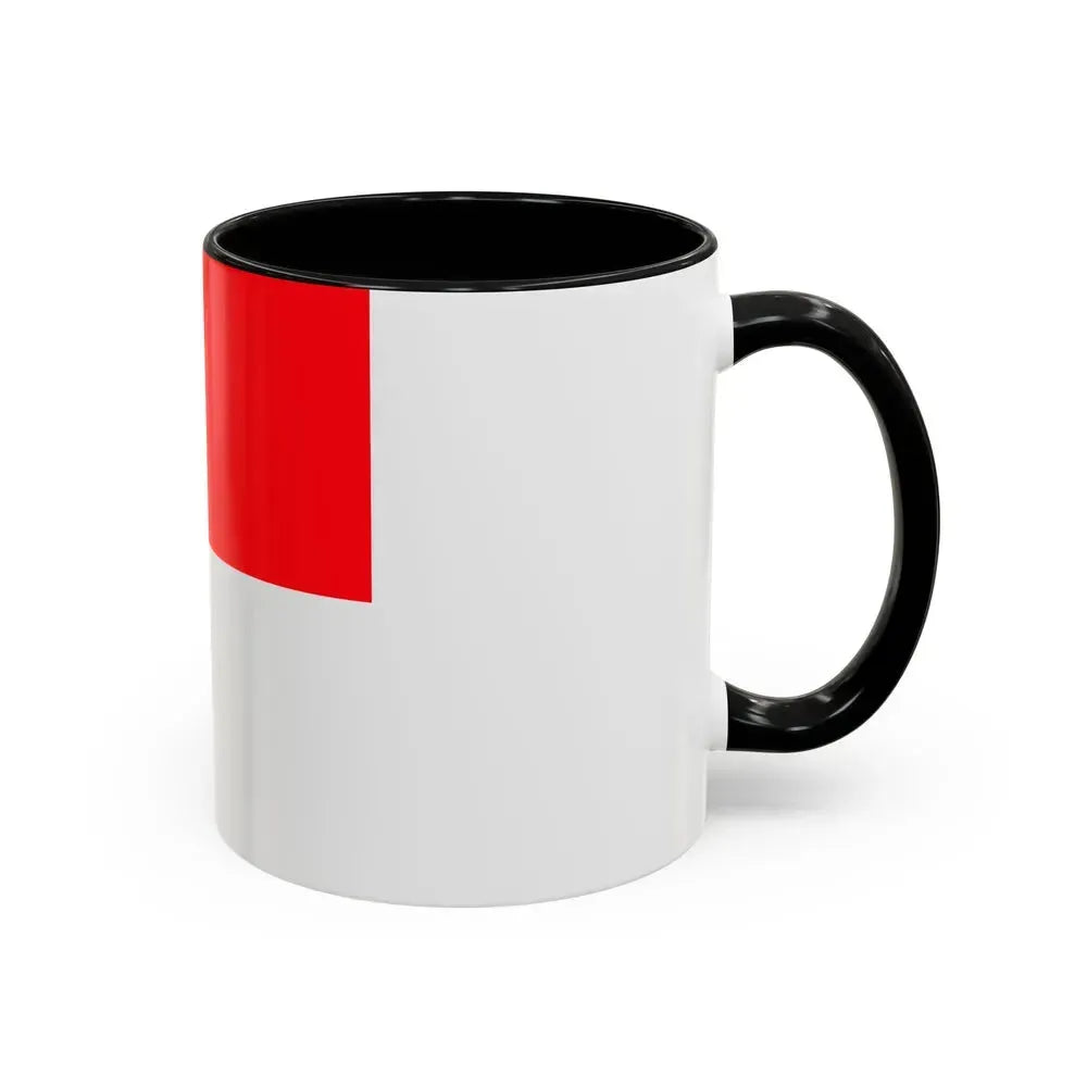 Flag of Lutry Switzerland - Accent Coffee Mug - Go Mug Yourself