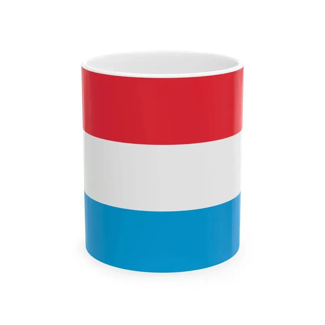 Flag of Luxembourg 3-2 (Luxembourg) White Coffee Mug 11oz - Go Mug Yourself