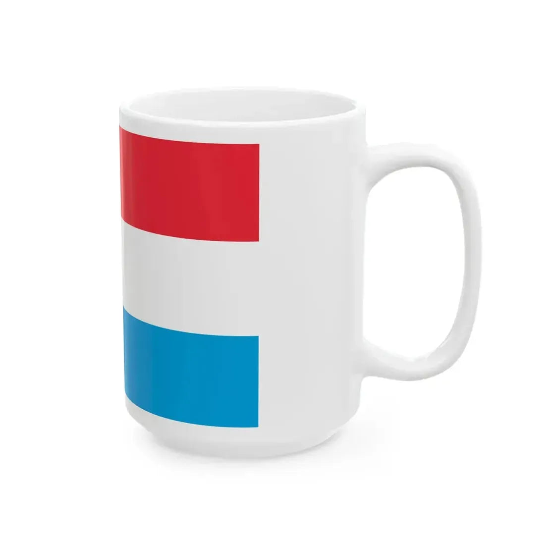 Flag of Luxembourg 3-2 (Luxembourg) White Coffee Mug - Go Mug Yourself