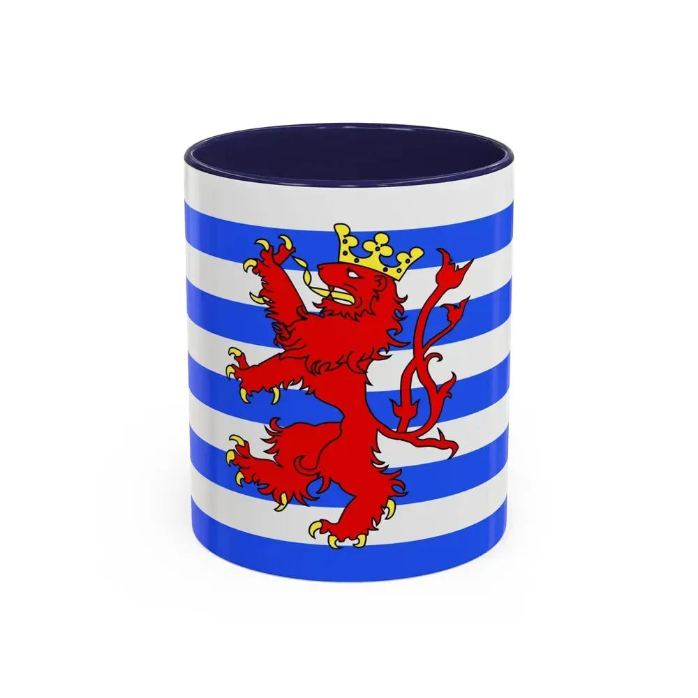 Flag of Luxembourg Belgium - Accent Coffee Mug 11oz Navy - Go Mug Yourself
