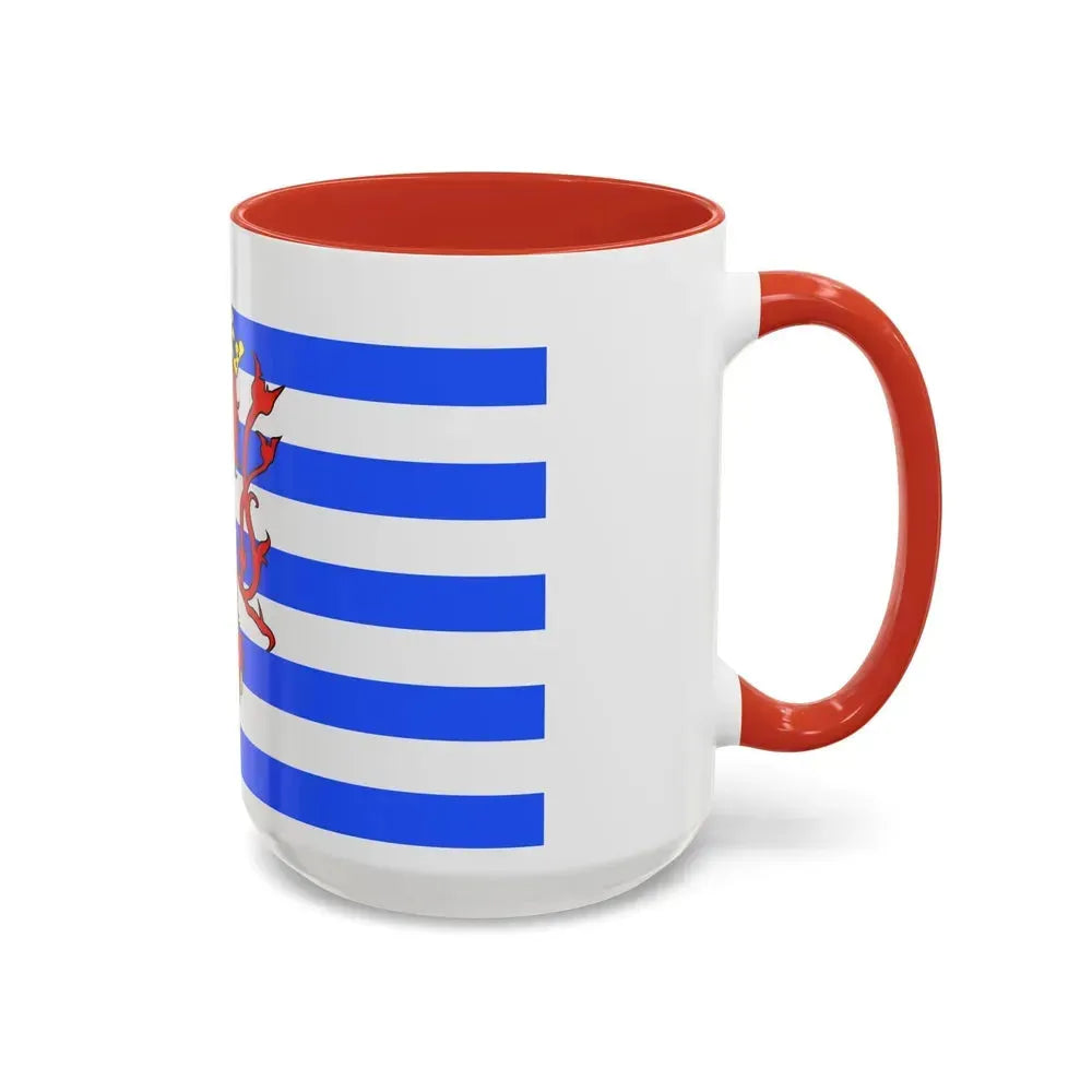 Flag of Luxembourg Belgium - Accent Coffee Mug - Go Mug Yourself