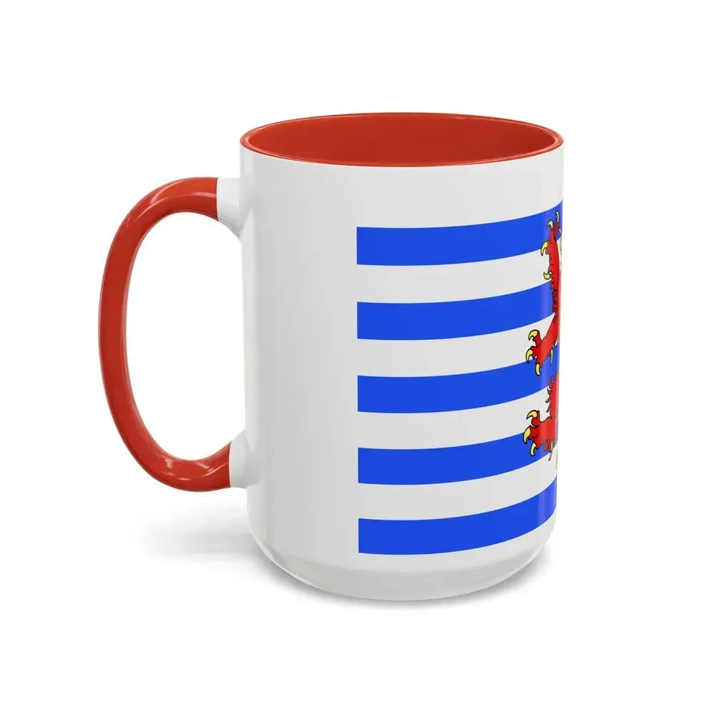 Flag of Luxembourg Belgium - Accent Coffee Mug - Go Mug Yourself