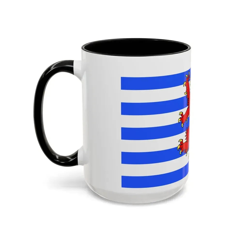 Flag of Luxembourg Belgium - Accent Coffee Mug - Go Mug Yourself