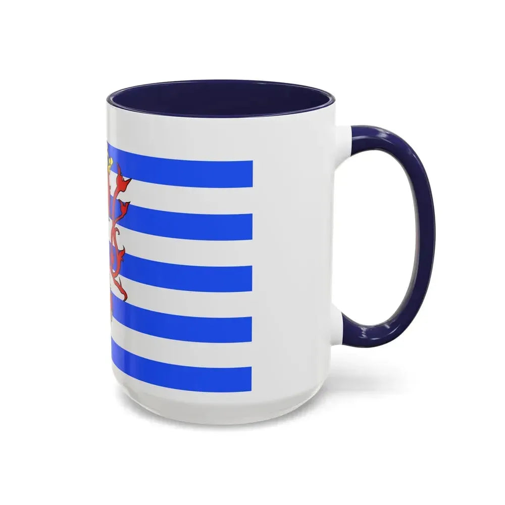 Flag of Luxembourg Belgium - Accent Coffee Mug - Go Mug Yourself