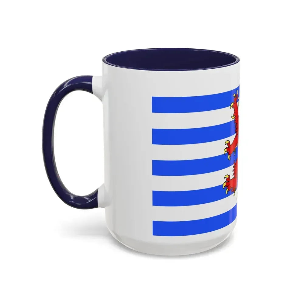Flag of Luxembourg Belgium - Accent Coffee Mug - Go Mug Yourself