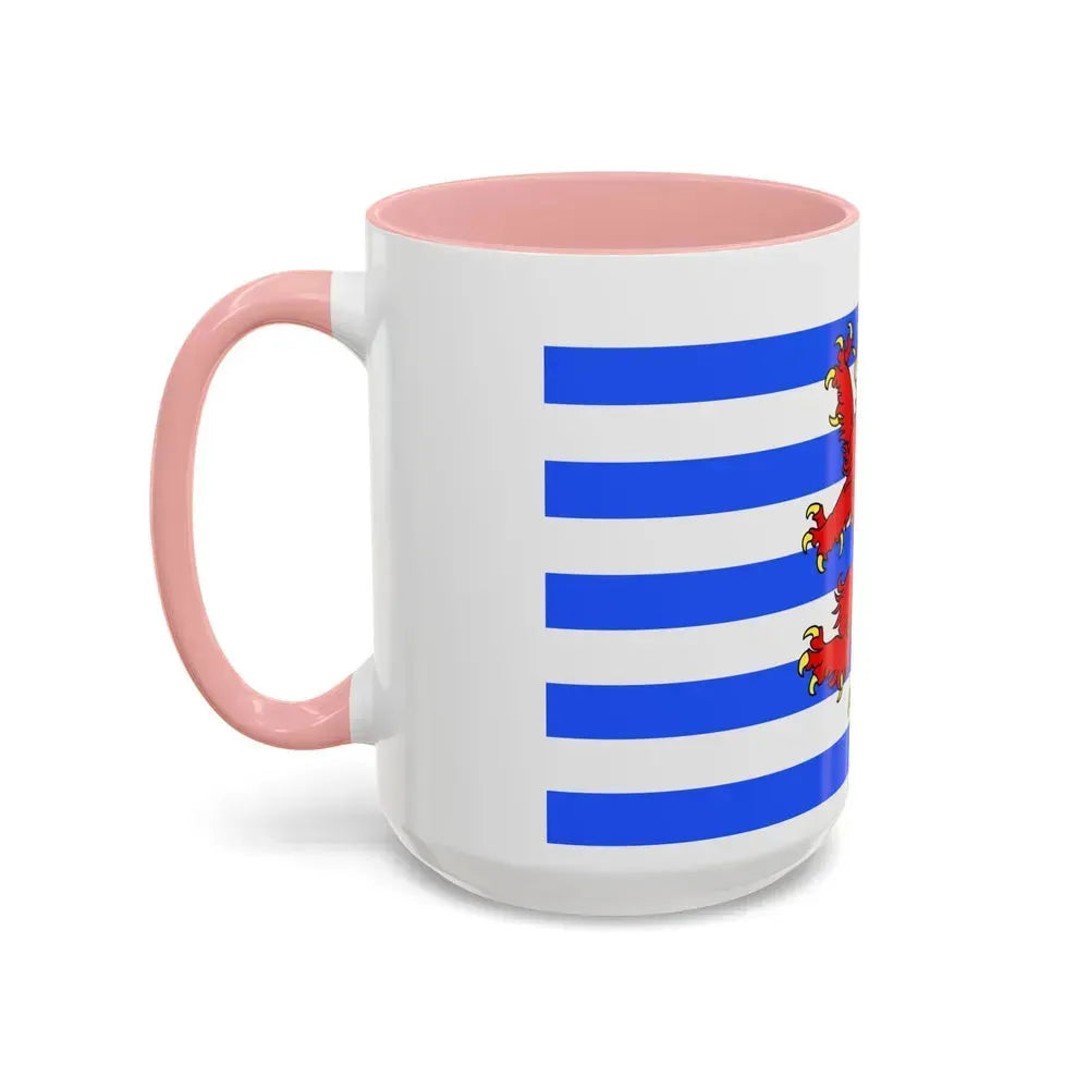 Flag of Luxembourg Belgium - Accent Coffee Mug - Go Mug Yourself