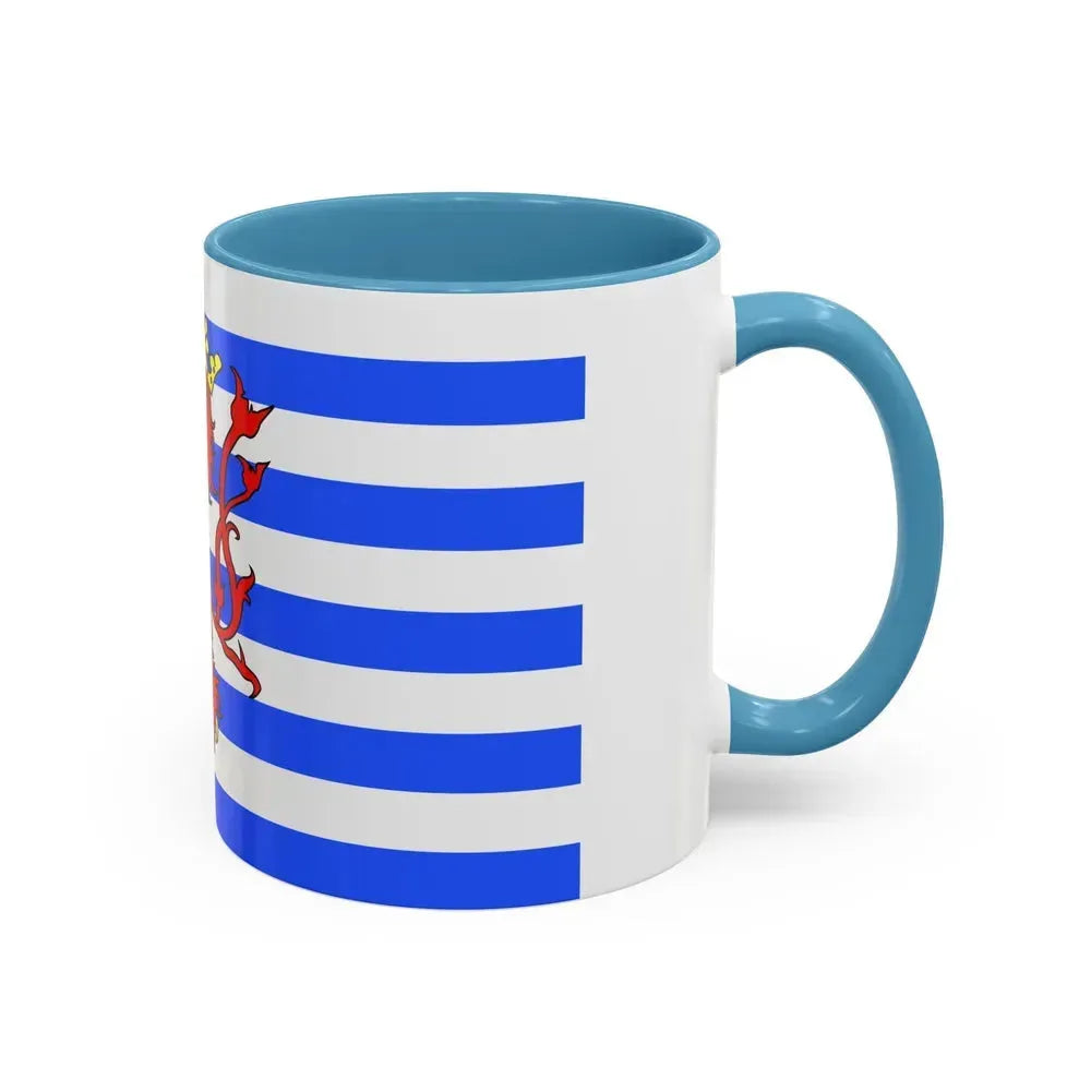Flag of Luxembourg Belgium - Accent Coffee Mug - Go Mug Yourself
