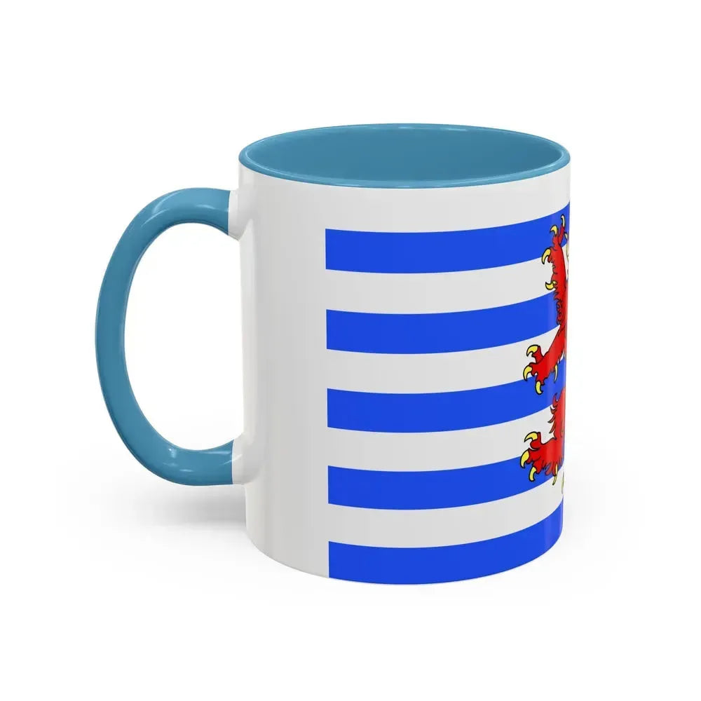 Flag of Luxembourg Belgium - Accent Coffee Mug - Go Mug Yourself