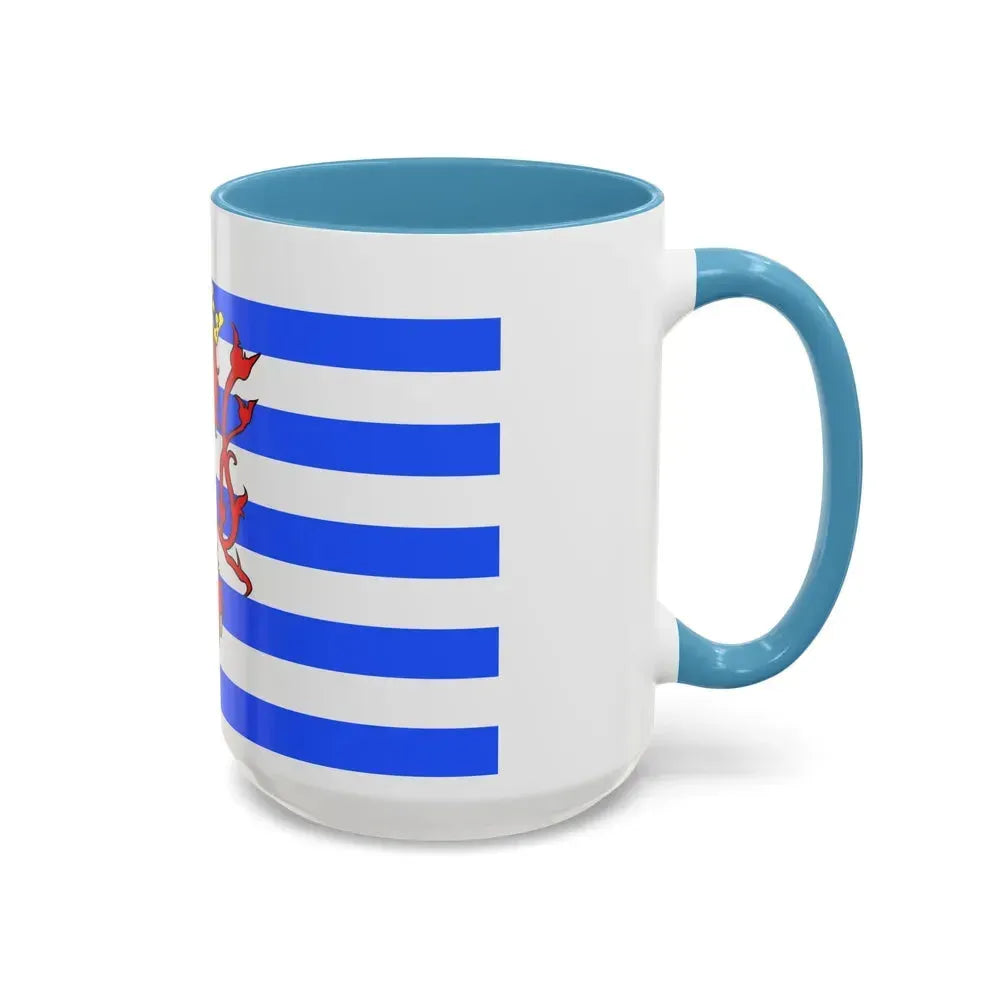 Flag of Luxembourg Belgium - Accent Coffee Mug - Go Mug Yourself