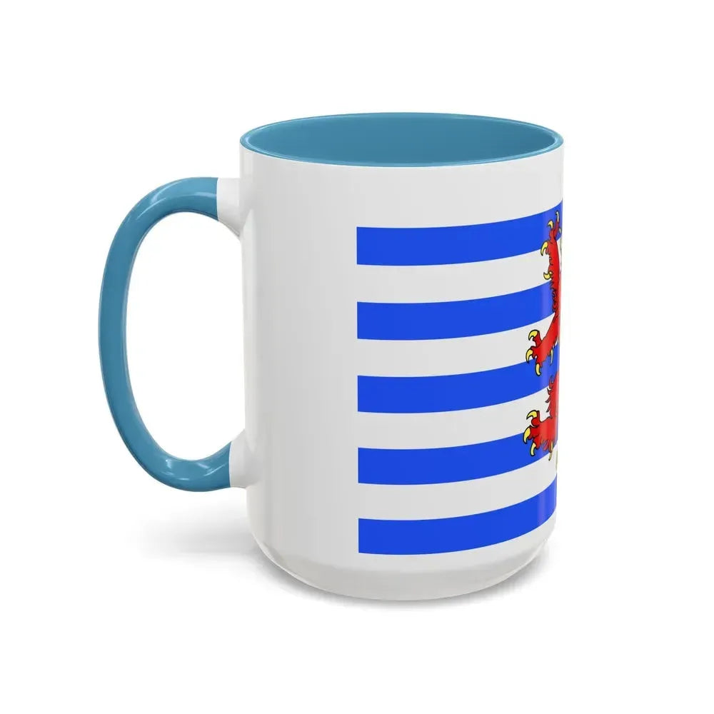 Flag of Luxembourg Belgium - Accent Coffee Mug - Go Mug Yourself