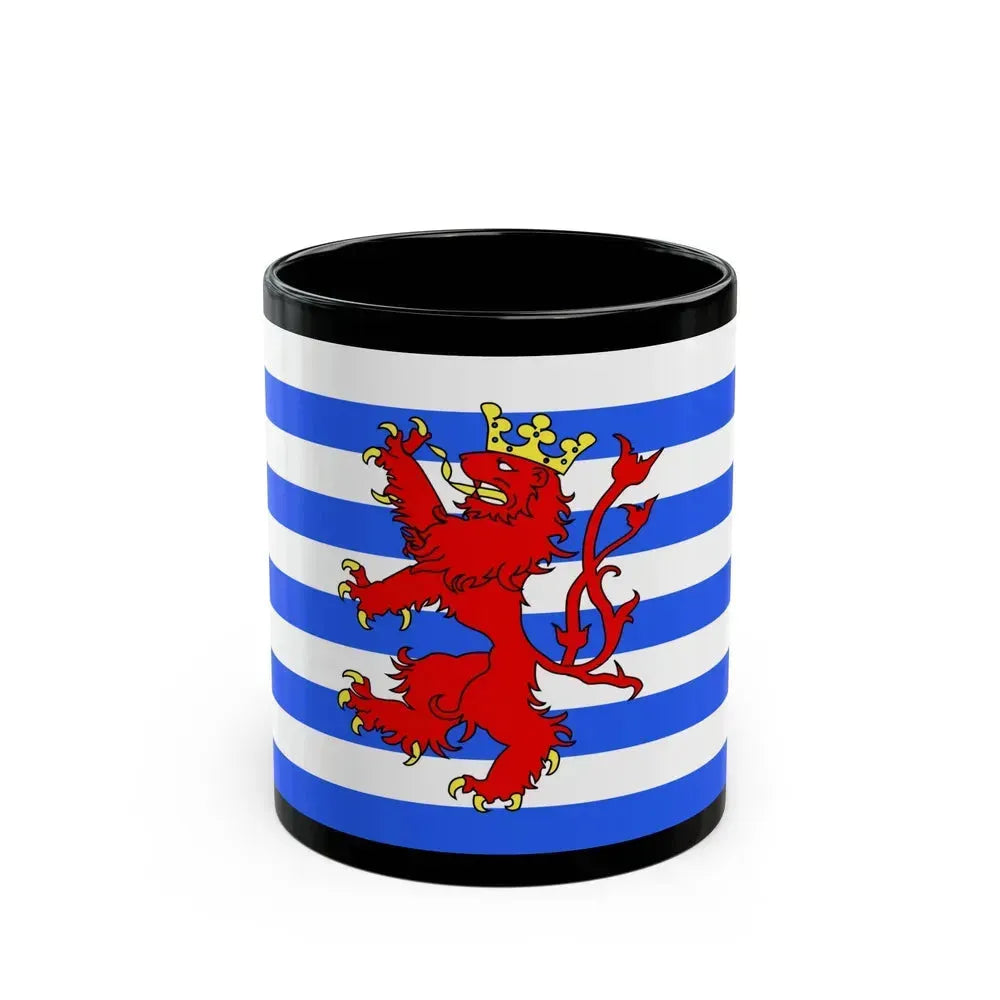 Flag of Luxembourg Belgium - Black Coffee Mug 11oz - Go Mug Yourself