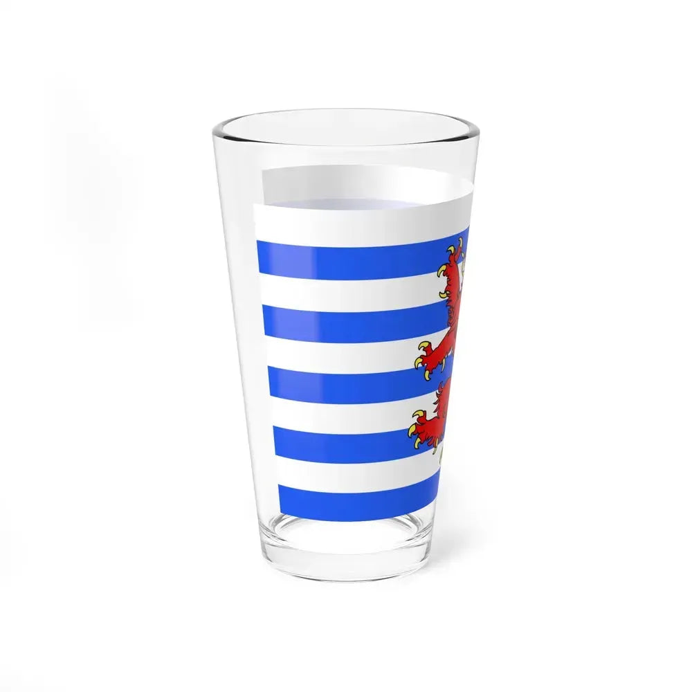 Flag of Luxembourg Belgium - Pint Glass 16oz - Go Mug Yourself