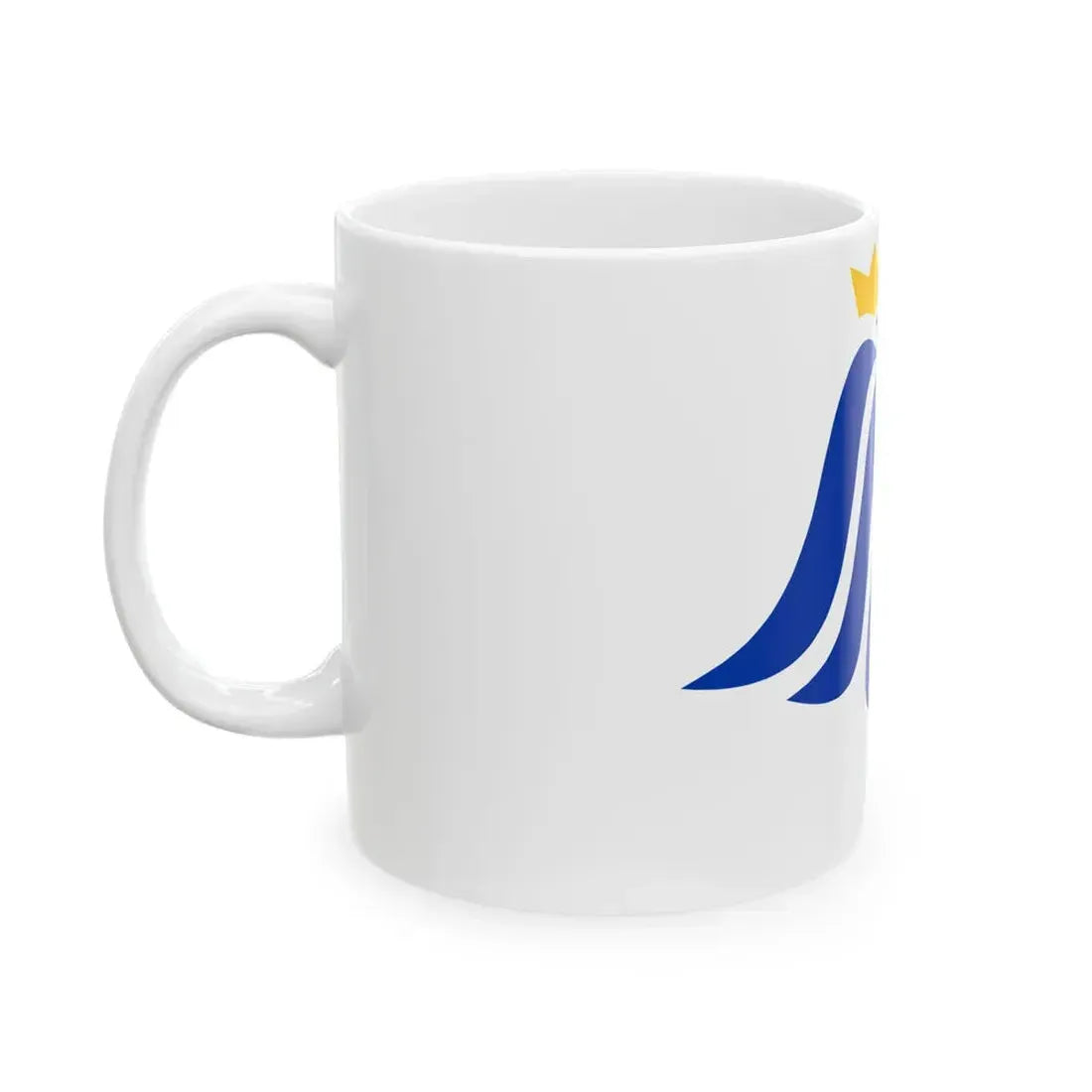 Flag of Luxembourg city (Luxembourg) White Coffee Mug - Go Mug Yourself