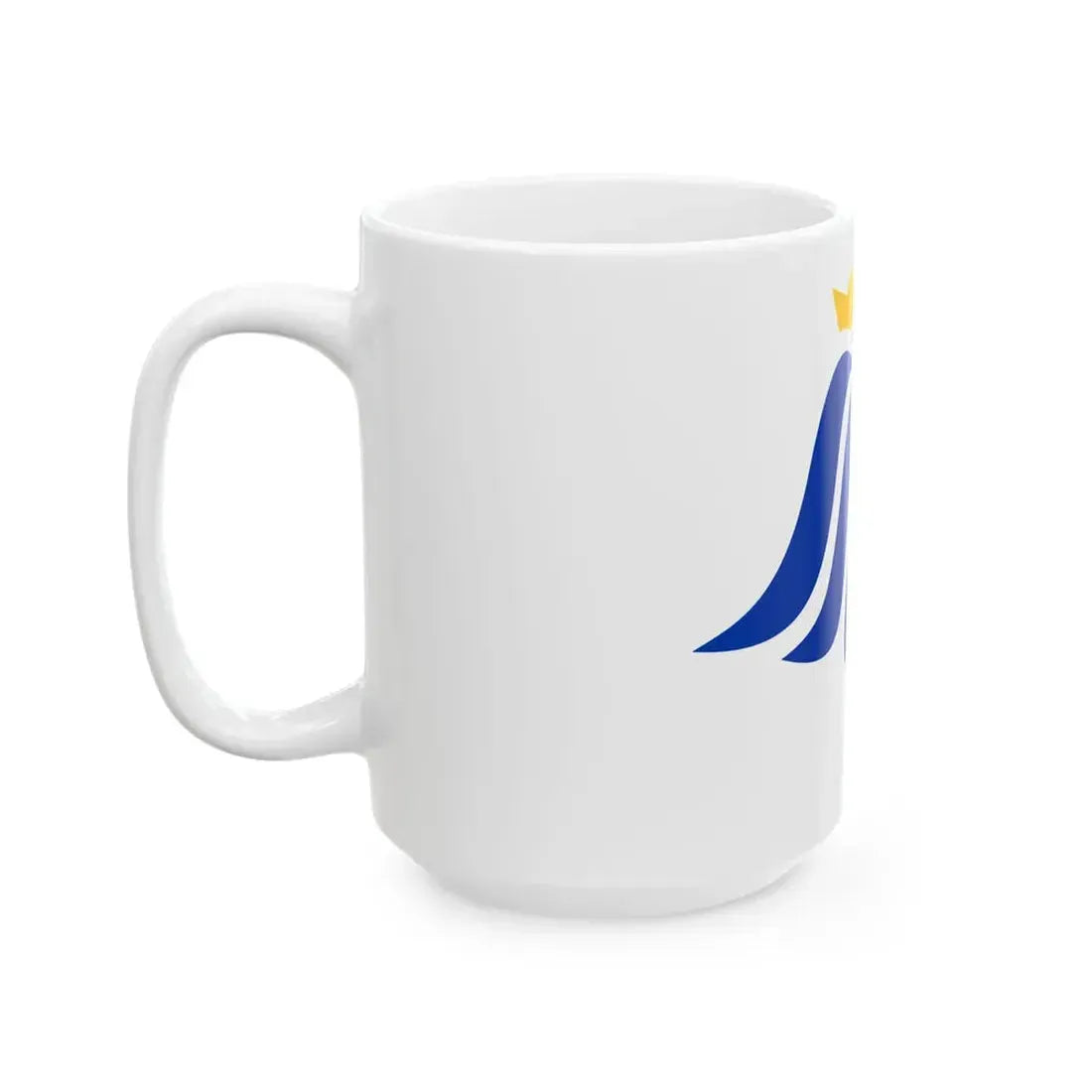 Flag of Luxembourg city (Luxembourg) White Coffee Mug - Go Mug Yourself