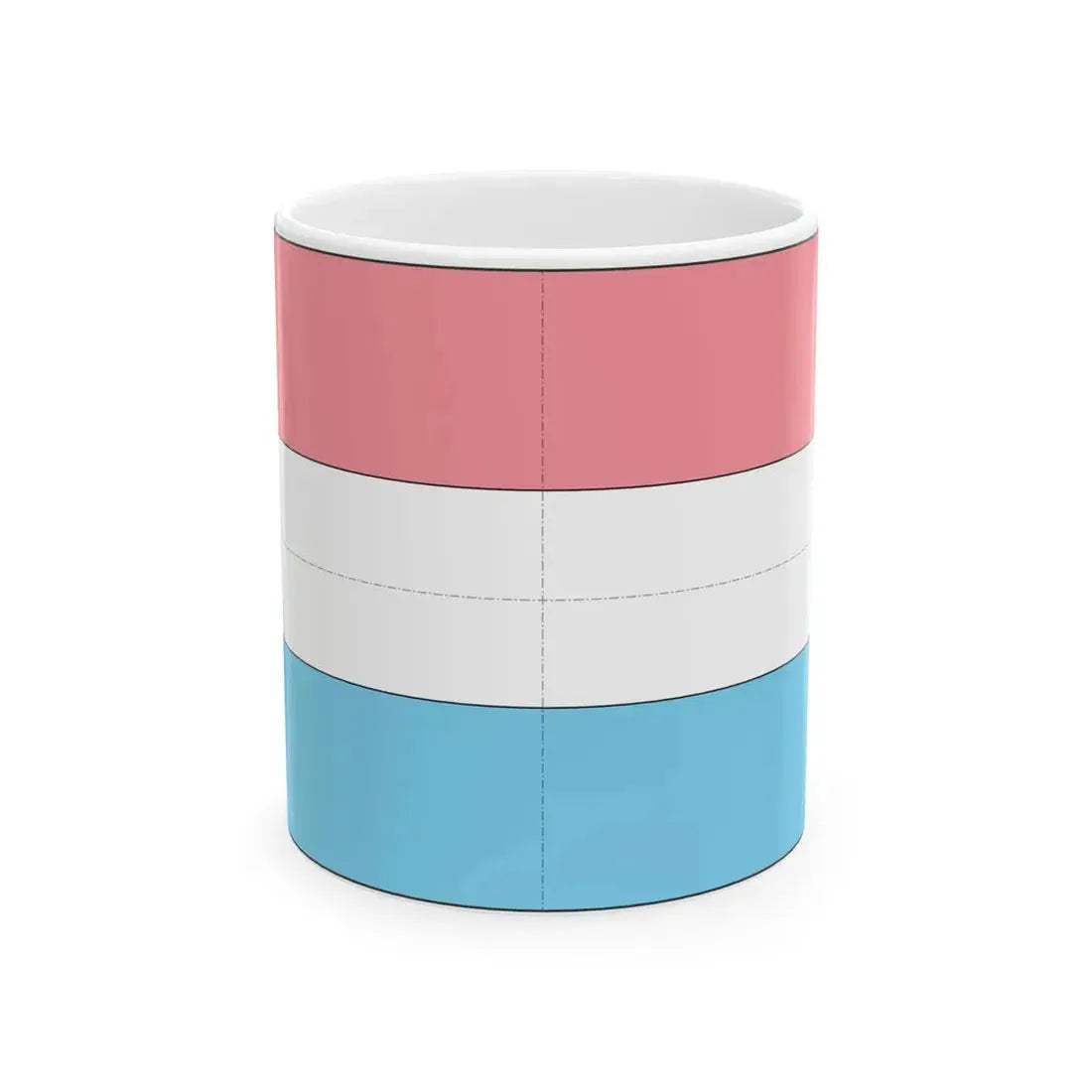 Flag of Luxembourg construction sheet (Luxembourg) White Coffee Mug 11oz - Go Mug Yourself