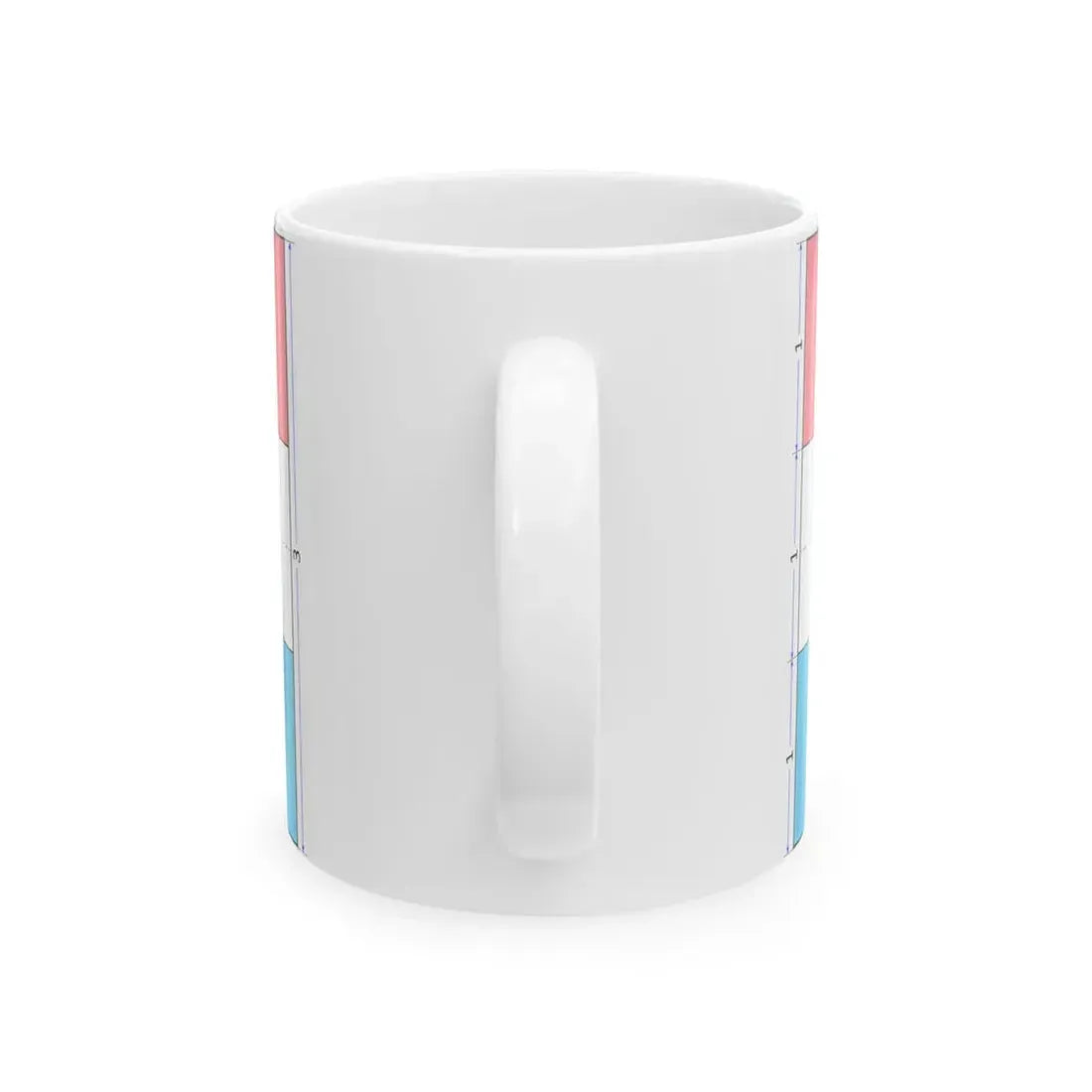 Flag of Luxembourg construction sheet (Luxembourg) White Coffee Mug - Go Mug Yourself