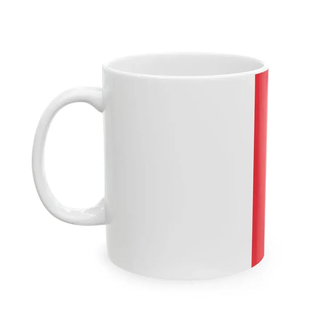 Flag of Luxembourg vertical (Luxembourg) White Coffee Mug - Go Mug Yourself