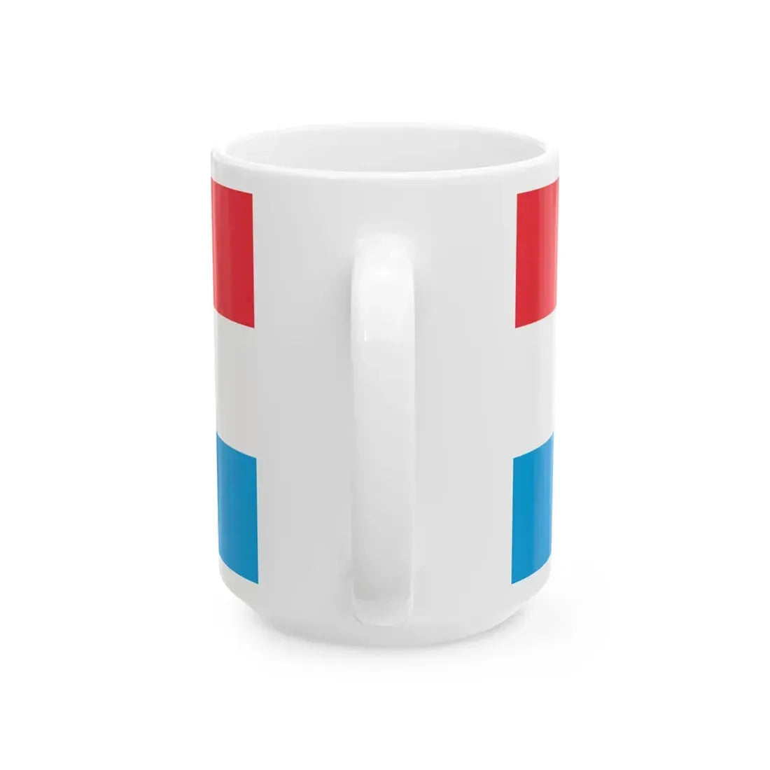 Flag of Luxembourg wide (Luxembourg) White Coffee Mug - Go Mug Yourself