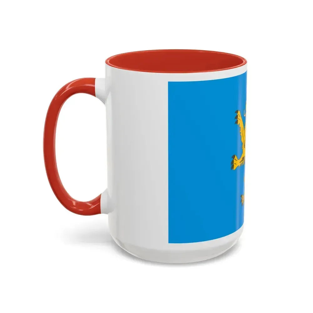 Flag of Lviv Oblast Ukraine - Accent Coffee Mug - Go Mug Yourself