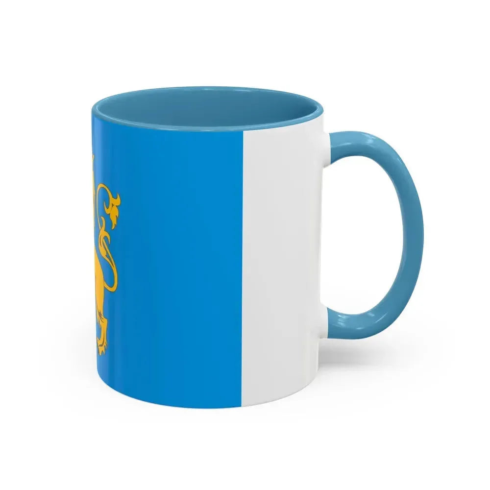 Flag of Lviv Oblast Ukraine - Accent Coffee Mug - Go Mug Yourself
