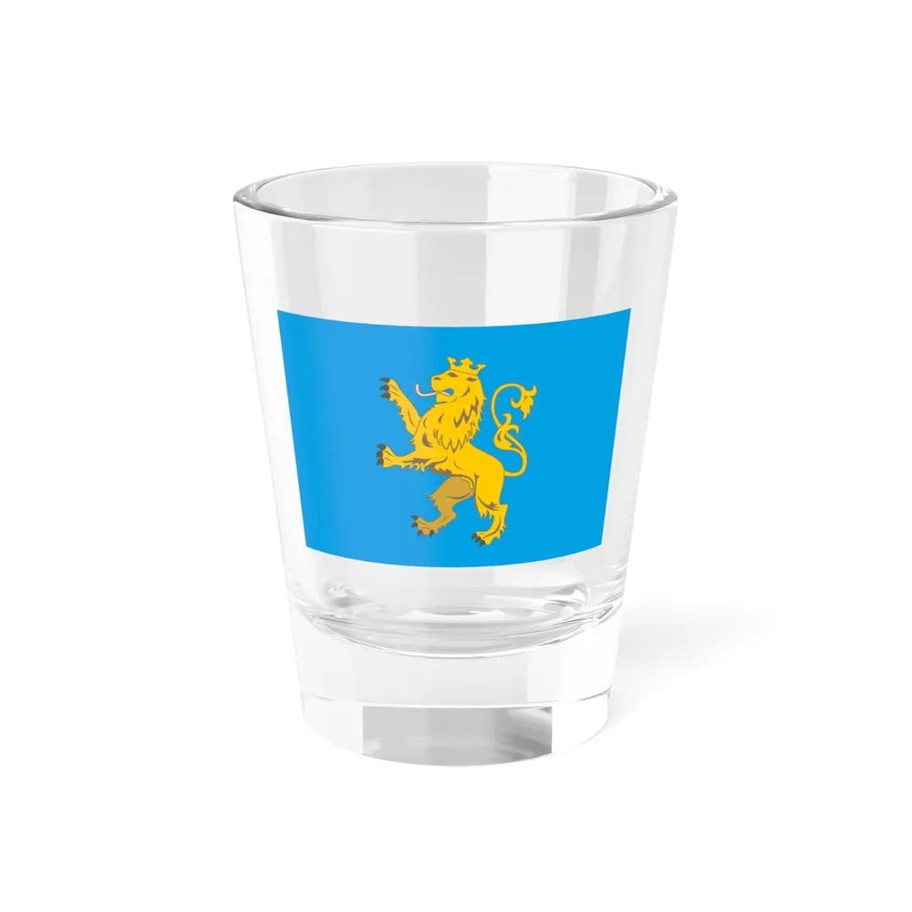 Flag of Lviv Oblast Ukraine - Shot Glass 1.5oz 1.5oz - Go Mug Yourself