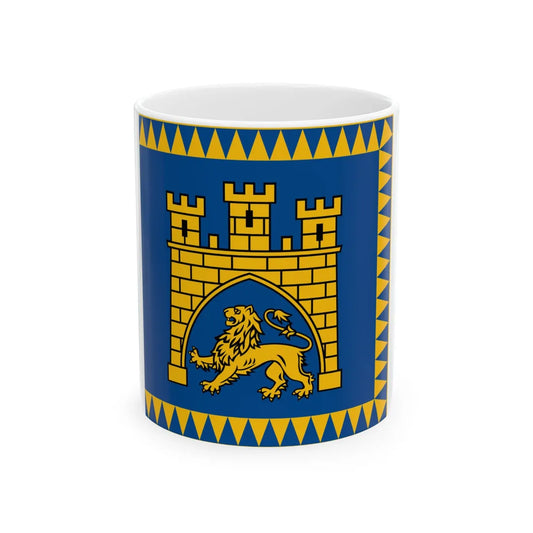 Flag of Lviv (Ukraine) White Coffee Mug 11oz - Go Mug Yourself