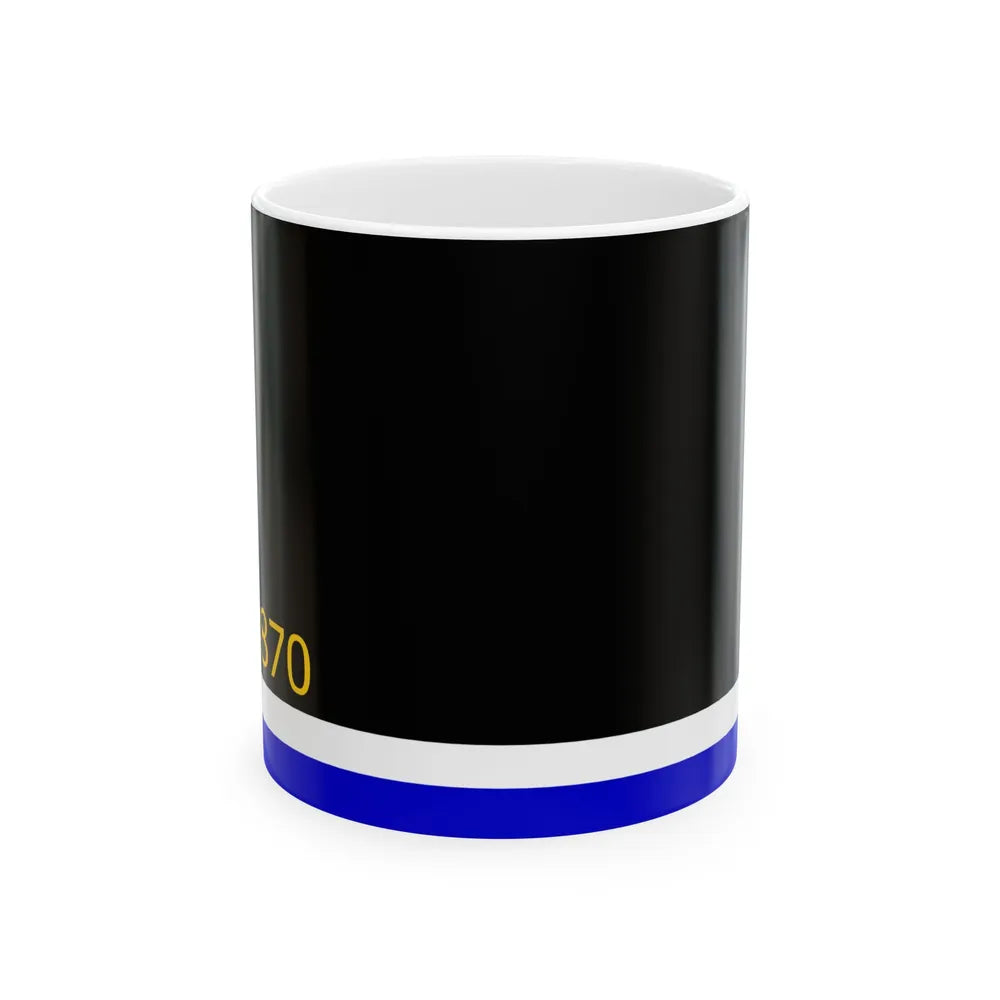 Flag of Lyle Minnesota (United States) White Coffee Mug 11oz - Go Mug Yourself