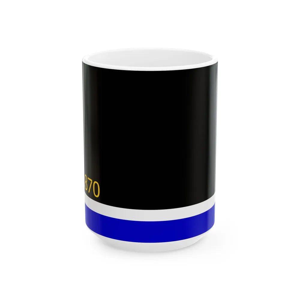 Flag of Lyle Minnesota (United States) White Coffee Mug 15oz - Go Mug Yourself