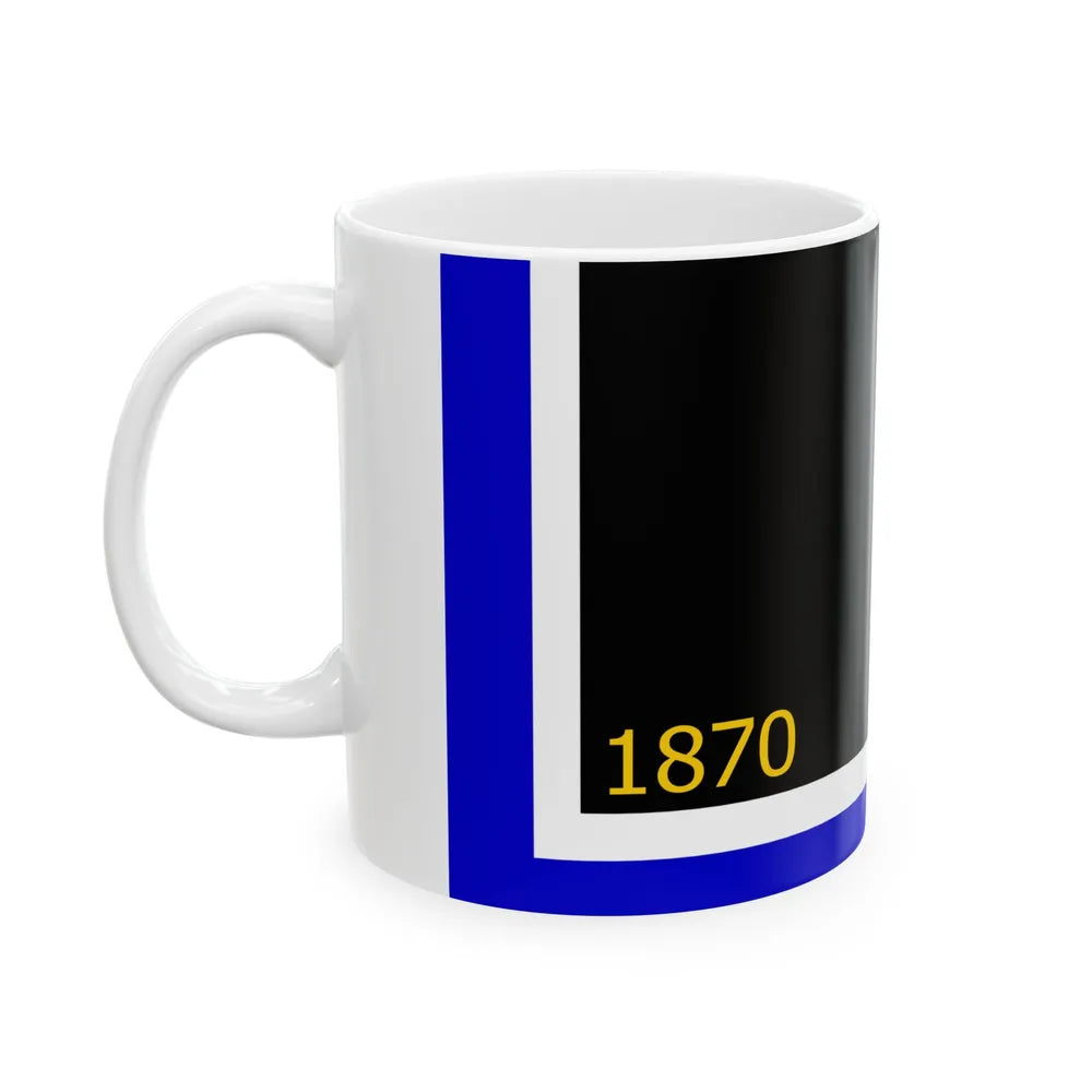 Flag of Lyle Minnesota (United States) White Coffee Mug - Go Mug Yourself