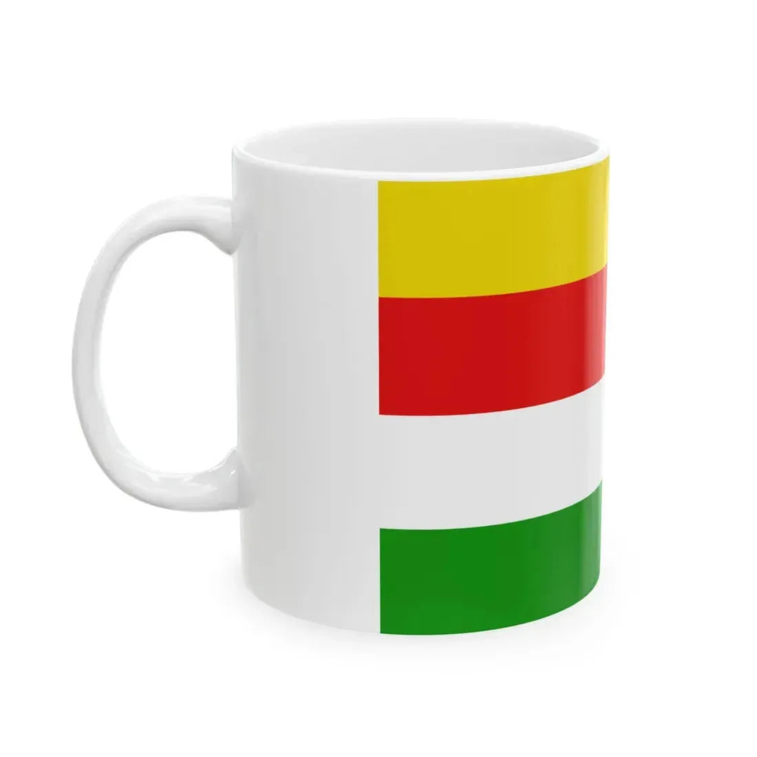 Flag of Maaseik (Belgium) White Coffee Mug - Go Mug Yourself