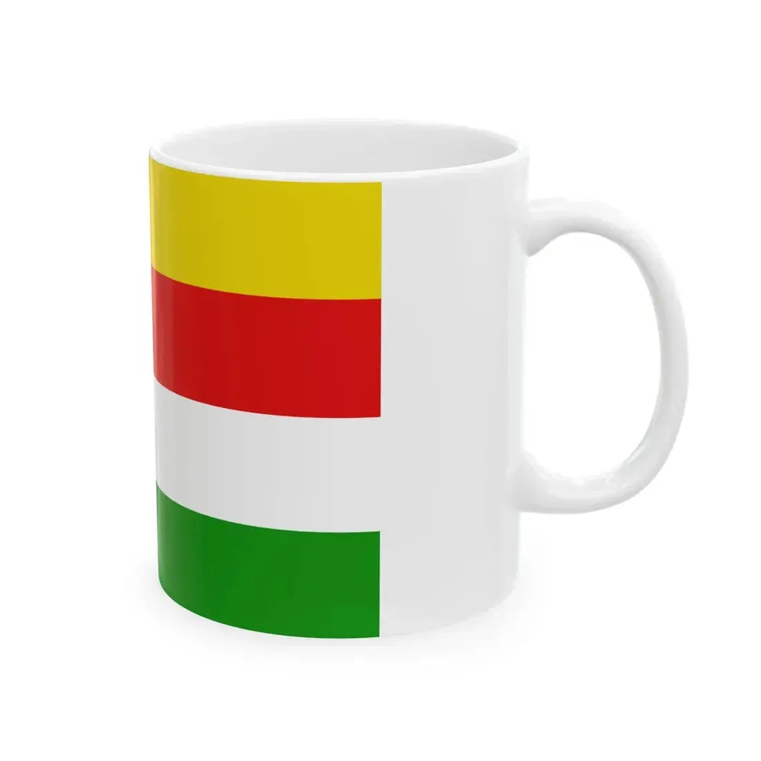 Flag of Maaseik (Belgium) White Coffee Mug - Go Mug Yourself
