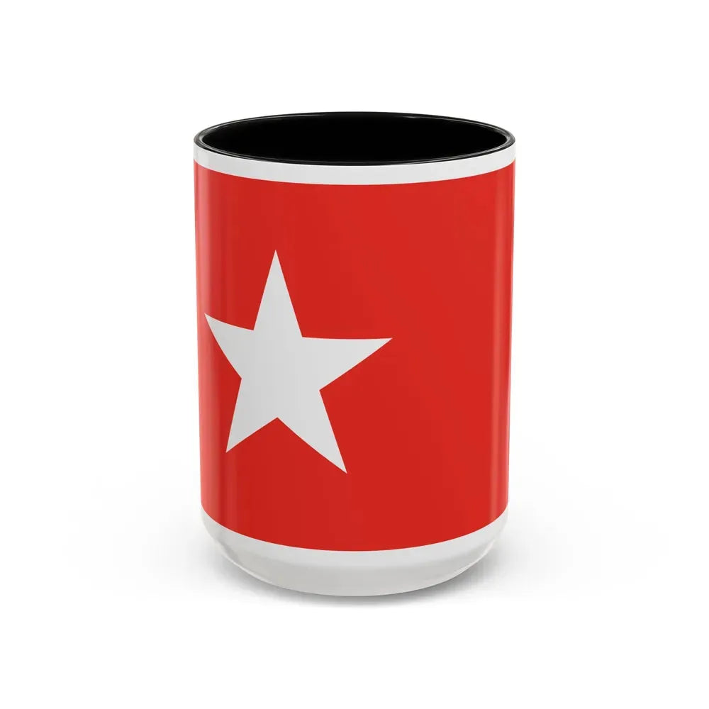 Flag of Maastricht the capital of the province of Limburg Netherlands - Accent Coffee Mug 15oz Black - Go Mug Yourself