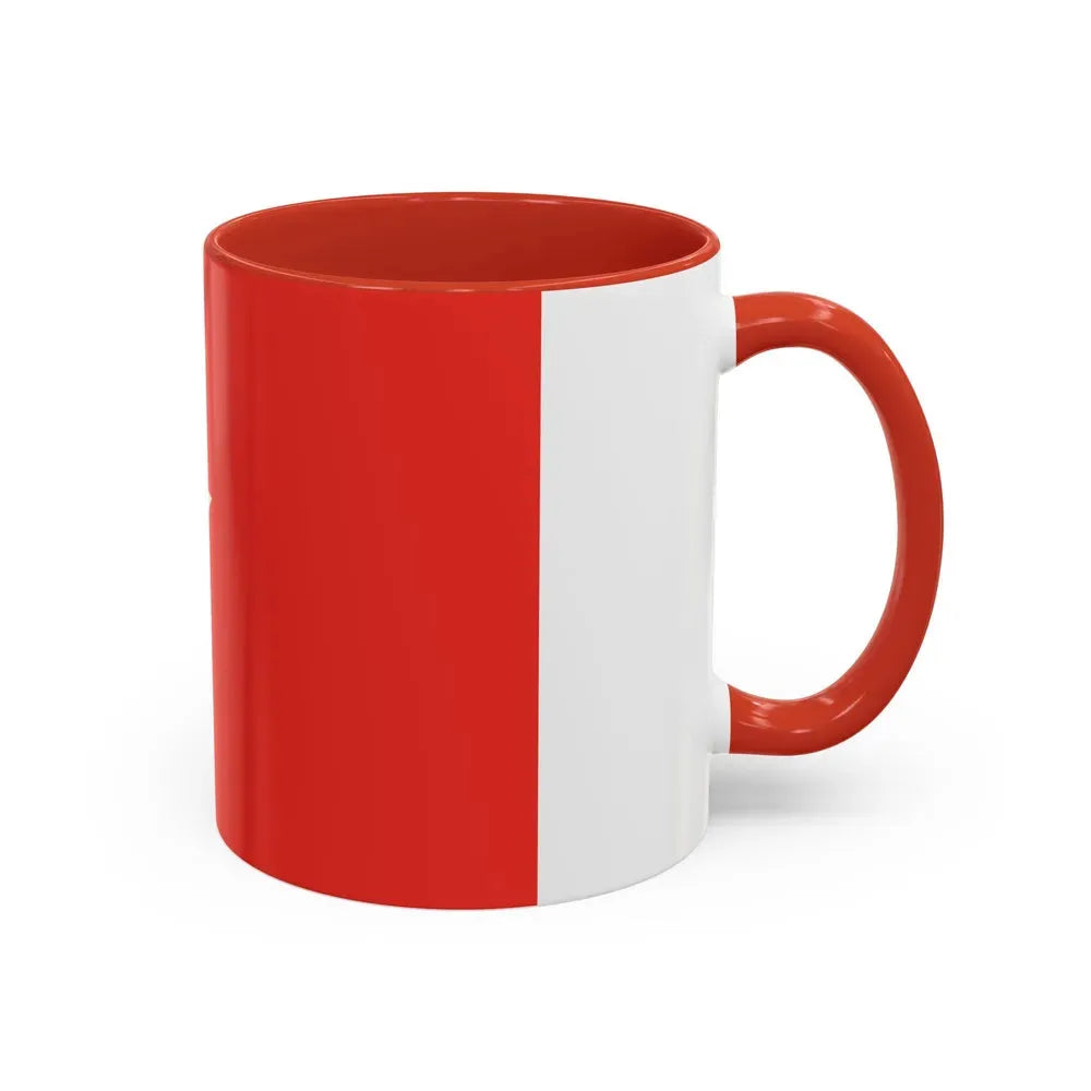 Flag of Maastricht the capital of the province of Limburg Netherlands - Accent Coffee Mug - Go Mug Yourself