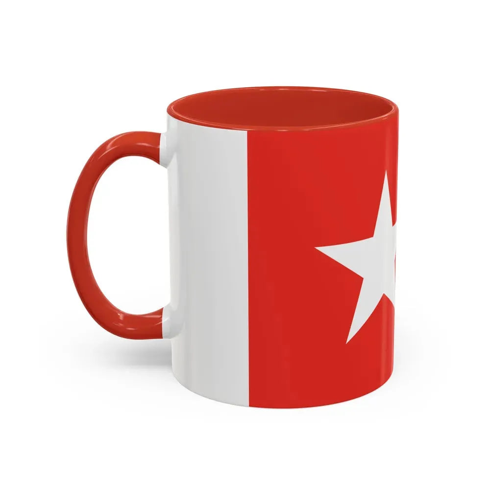Flag of Maastricht the capital of the province of Limburg Netherlands - Accent Coffee Mug - Go Mug Yourself
