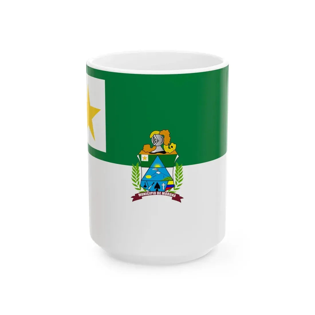 Flag of Macas Ecuador (Ecuador) White Coffee Mug 15oz - Go Mug Yourself