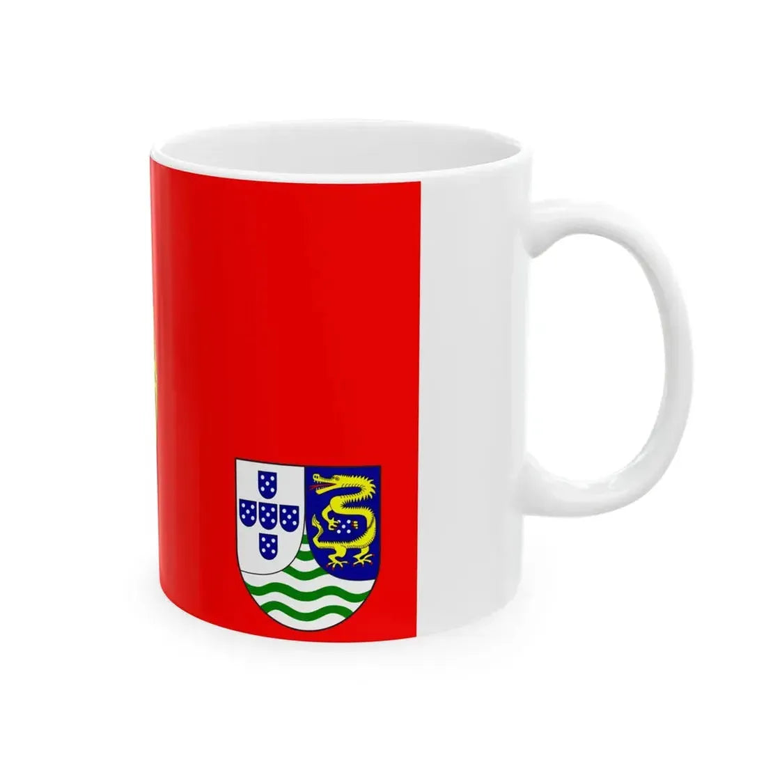 Flag of Macau 1965 proposal (China) White Coffee Mug - Go Mug Yourself
