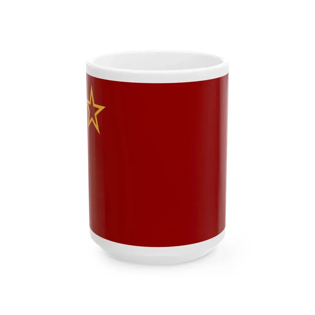 Flag of Macedonia 1946-1992 (North Macedonia) White Coffee Mug 15oz - Go Mug Yourself