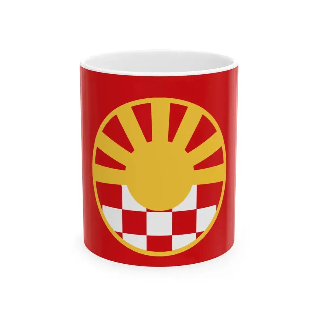Flag of Macedonians in Croatia (North Macedonia) White Coffee Mug 11oz - Go Mug Yourself