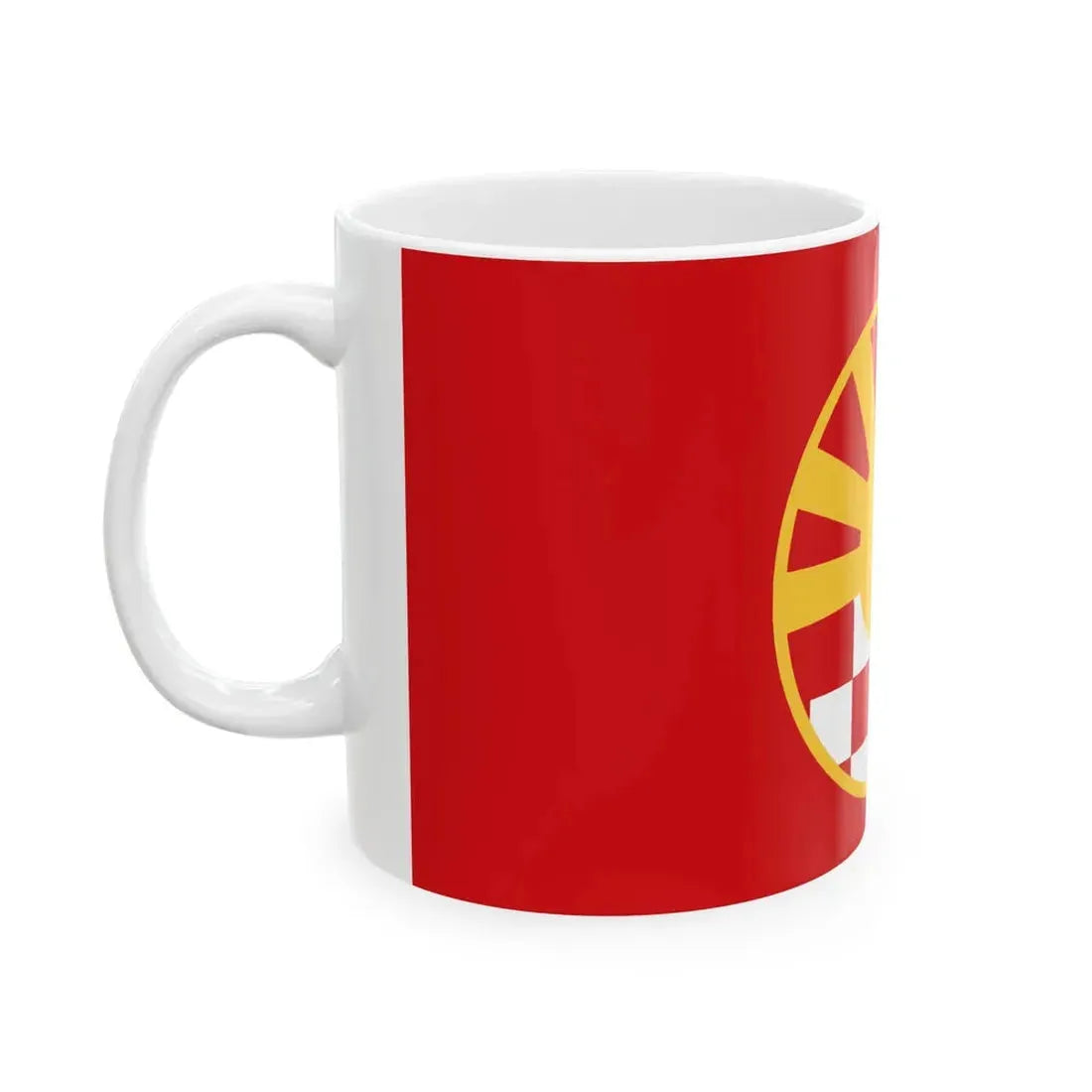 Flag of Macedonians in Croatia (North Macedonia) White Coffee Mug - Go Mug Yourself