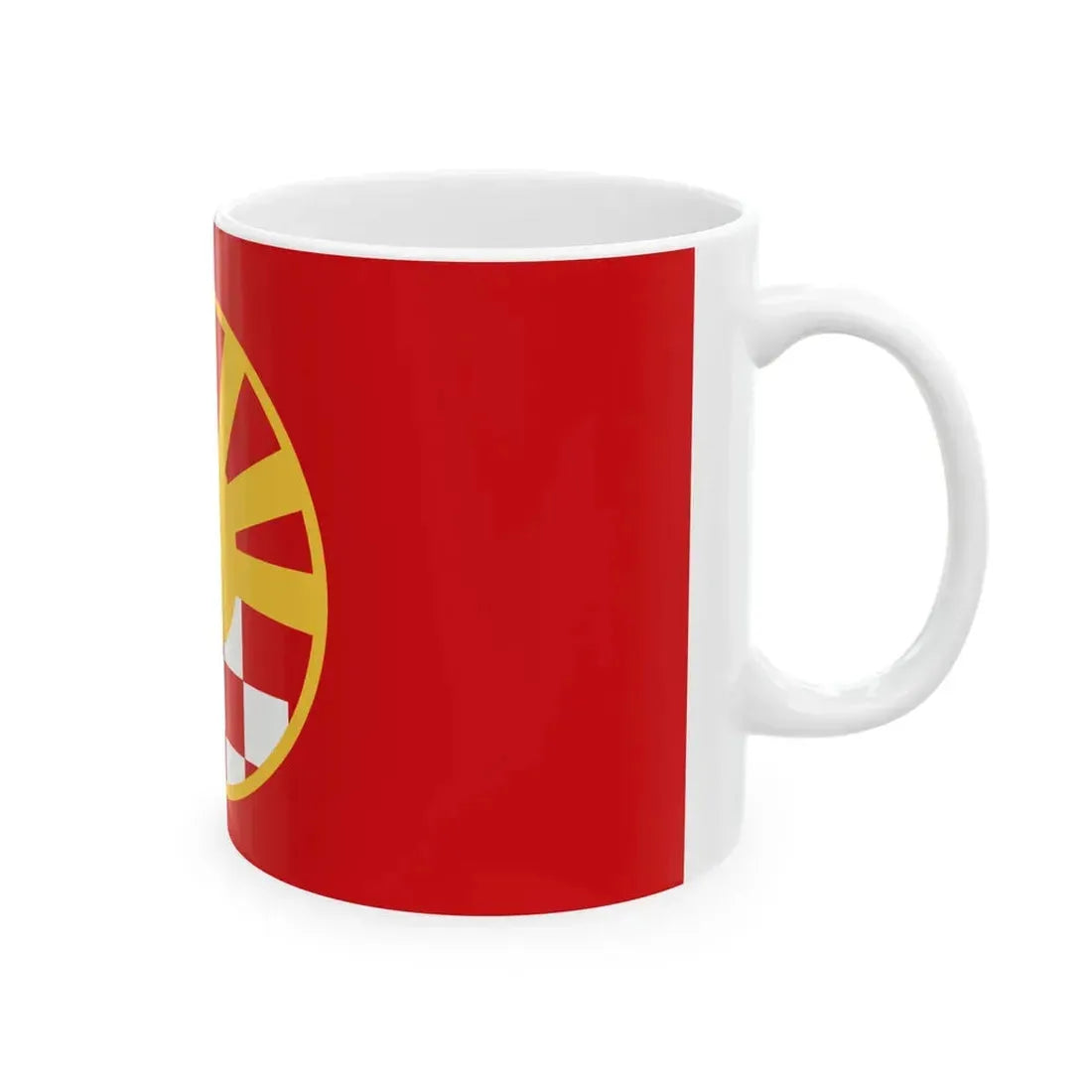 Flag of Macedonians in Croatia (North Macedonia) White Coffee Mug - Go Mug Yourself