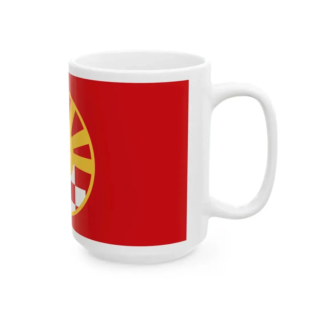 Flag of Macedonians in Croatia (North Macedonia) White Coffee Mug - Go Mug Yourself