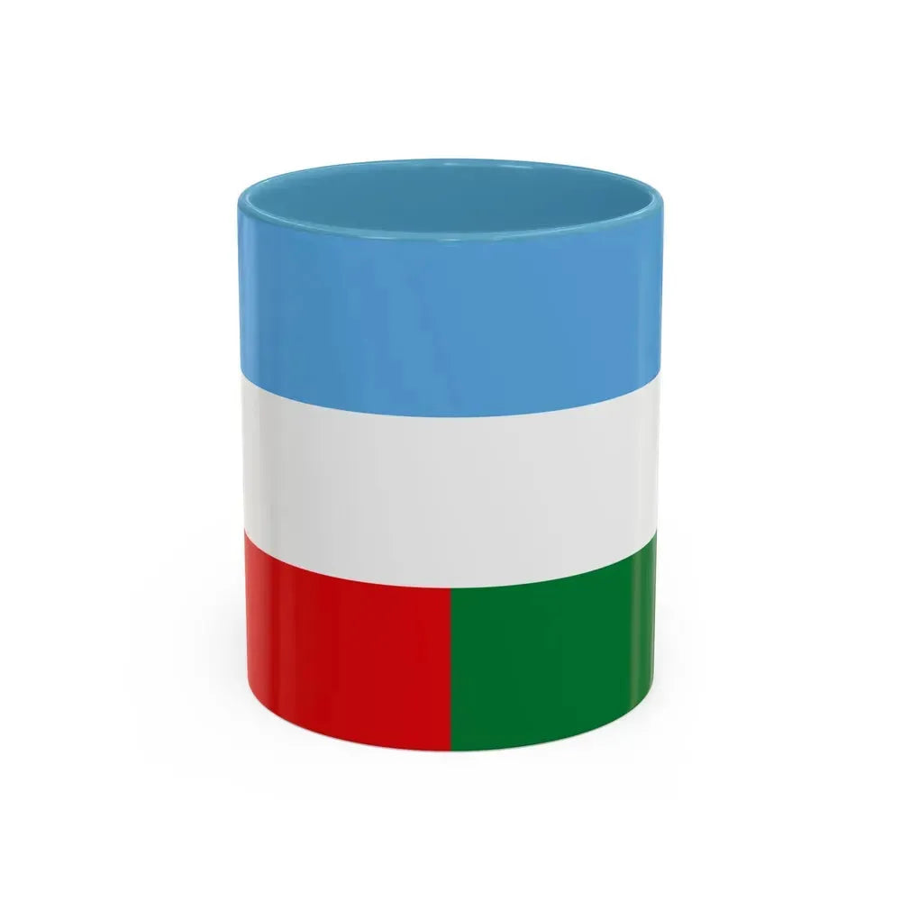 Flag of Machala Ecuador - Accent Coffee Mug 11oz Light Blue - Go Mug Yourself