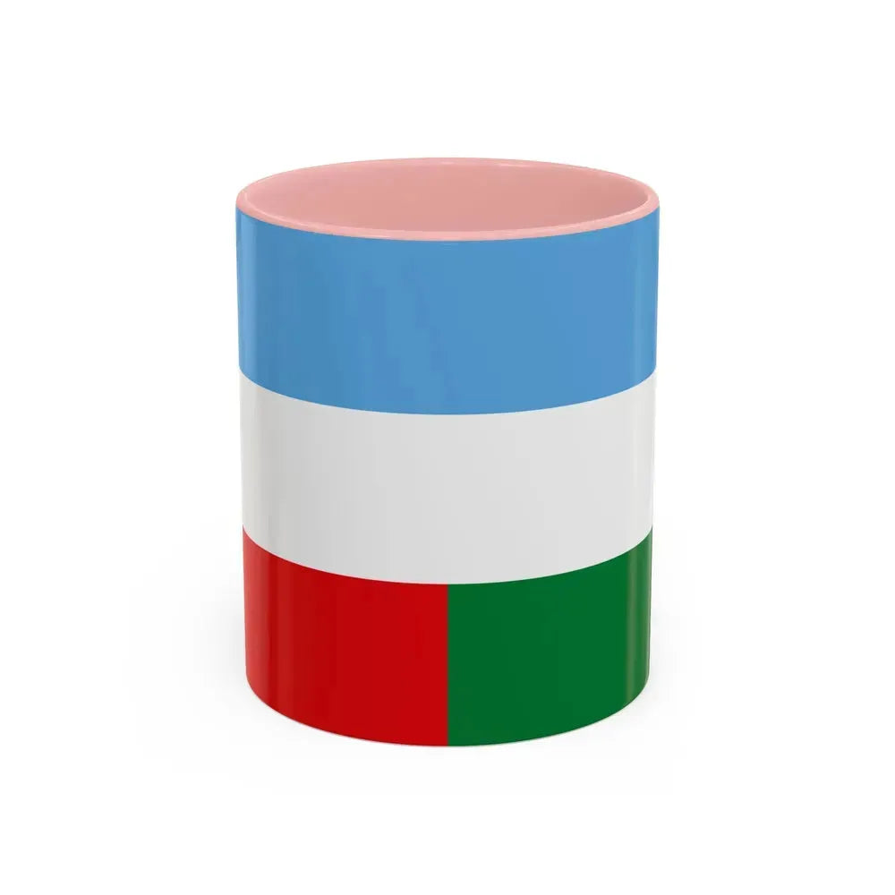 Flag of Machala Ecuador - Accent Coffee Mug 11oz Pink - Go Mug Yourself