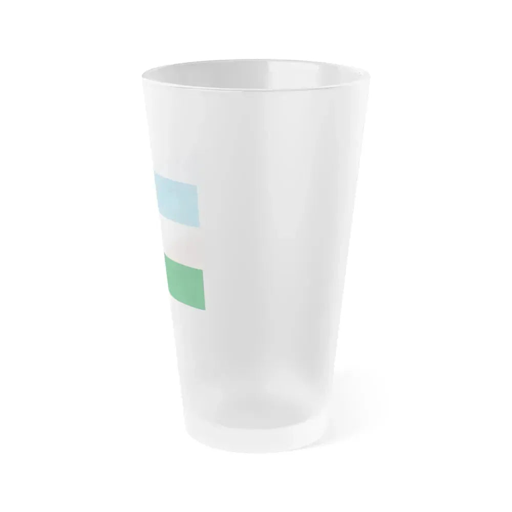 Flag of Machala Ecuador - Frosted Pint Glass 16oz - Go Mug Yourself