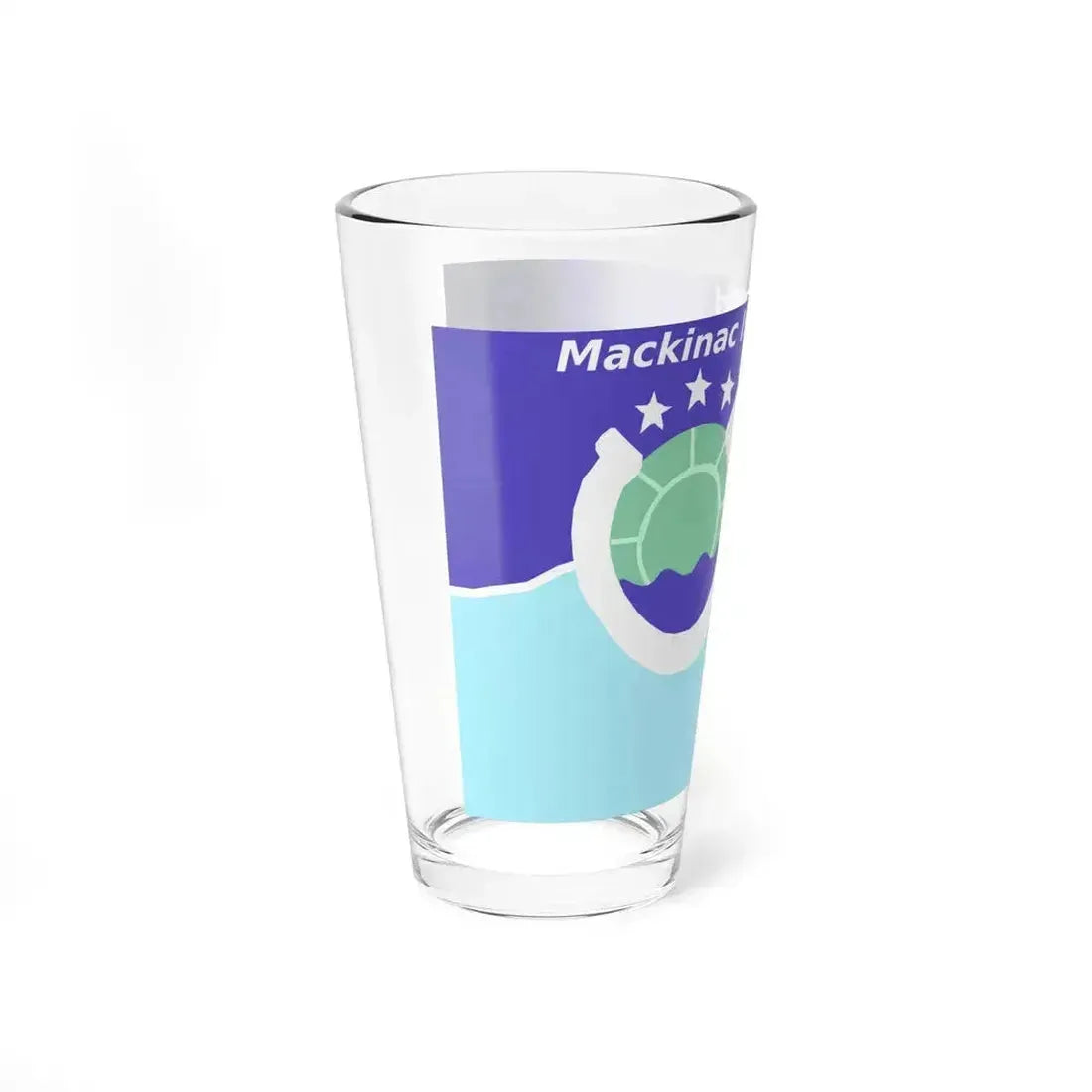 Flag of Mackinac Island, Michigan - Pint Glass 16oz - Go Mug Yourself