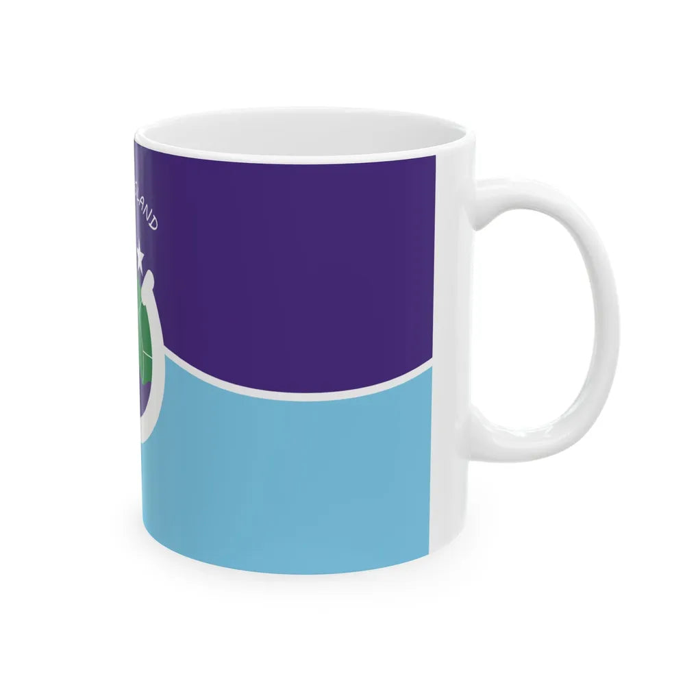 Flag of Mackinac Island Michigan (United States) White Coffee Mug - Go Mug Yourself