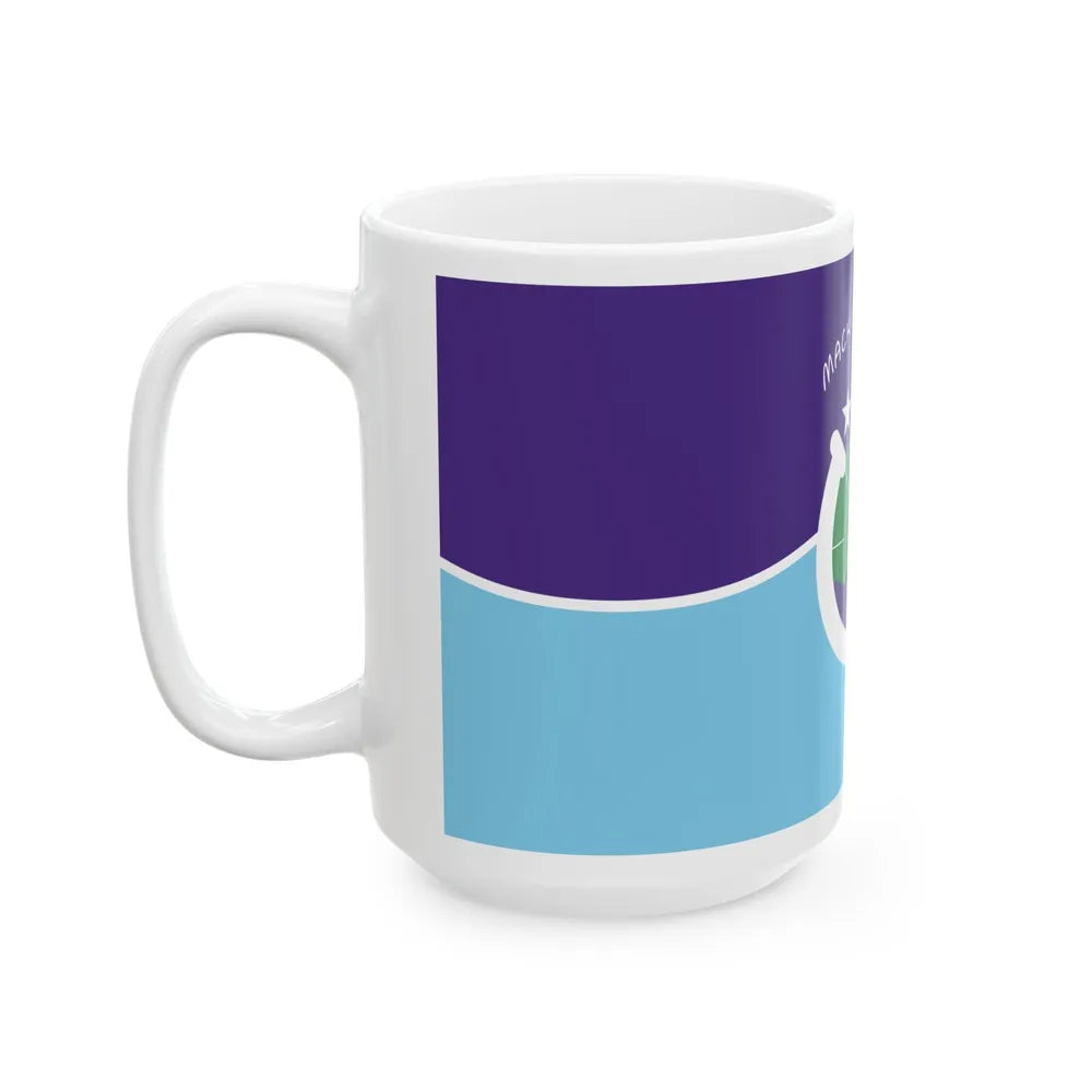 Flag of Mackinac Island Michigan (United States) White Coffee Mug - Go Mug Yourself
